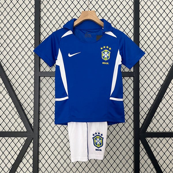 Camiseta Brasil Segunda equipo Niño Retro 2002